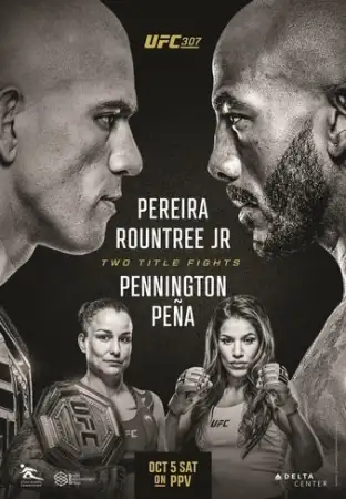 UFC 307 Перейра vs Раунтри прямая трансляция 6.10.2024 смотреть онлайн бесплатно
